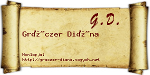 Gráczer Diána névjegykártya